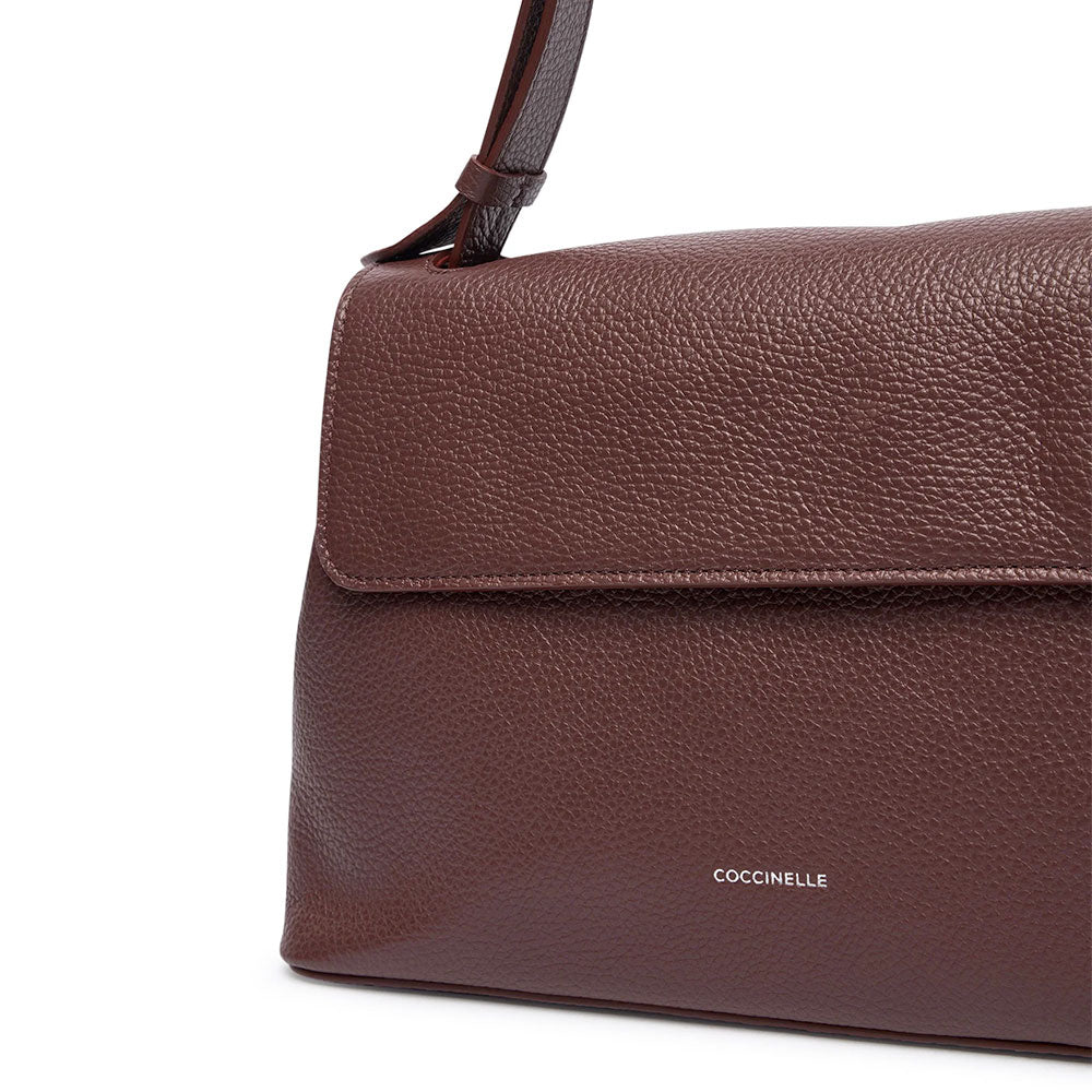 Borsa Donna Hobo a Spalla COCCINELLE in Pelle linea Fern Colore Berry