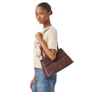 Borsa Donna Hobo a Spalla COCCINELLE in Pelle linea Fern Colore Berry