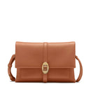 COCCINELLE Damen-Umhängetasche aus Leder der Dorian-Linie, Farbe Cuir