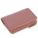 Portafoglio Donna Piatto COCCINELLE in Pelle Winter Rose Linea Metallic Soft