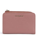Portafoglio Donna Piatto COCCINELLE in Pelle Winter Rose Linea Metallic Soft