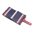 Portafoglio Donna COCCINELLE in Pelle Royal Blue - Rosewood - Lambskin White Linea Metallic Tricolor