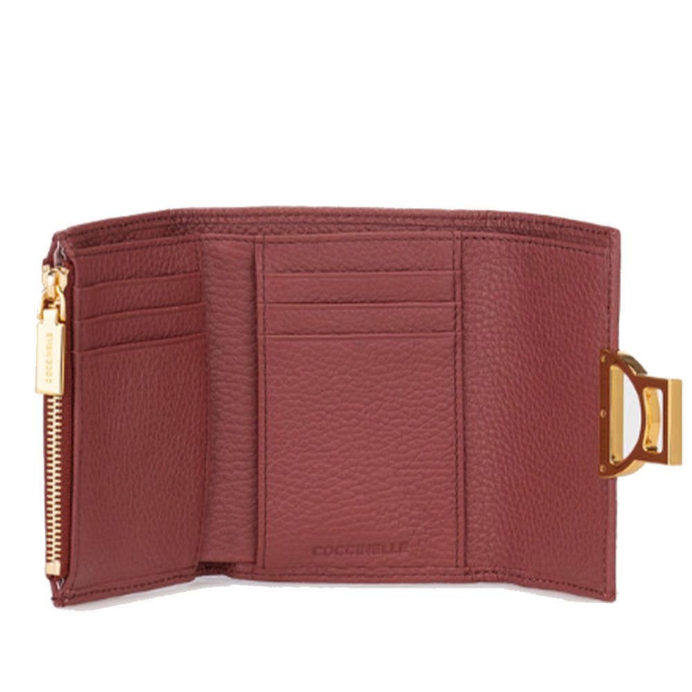 Portafoglio Donna Misura Piccola COCCINELLE in Pelle Rosewood Linea Arlettis