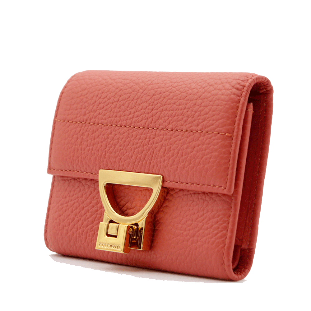 Portafoglio Donna Misura Piccola COCCINELLE in Pelle Grenadine Red Linea Arlettis