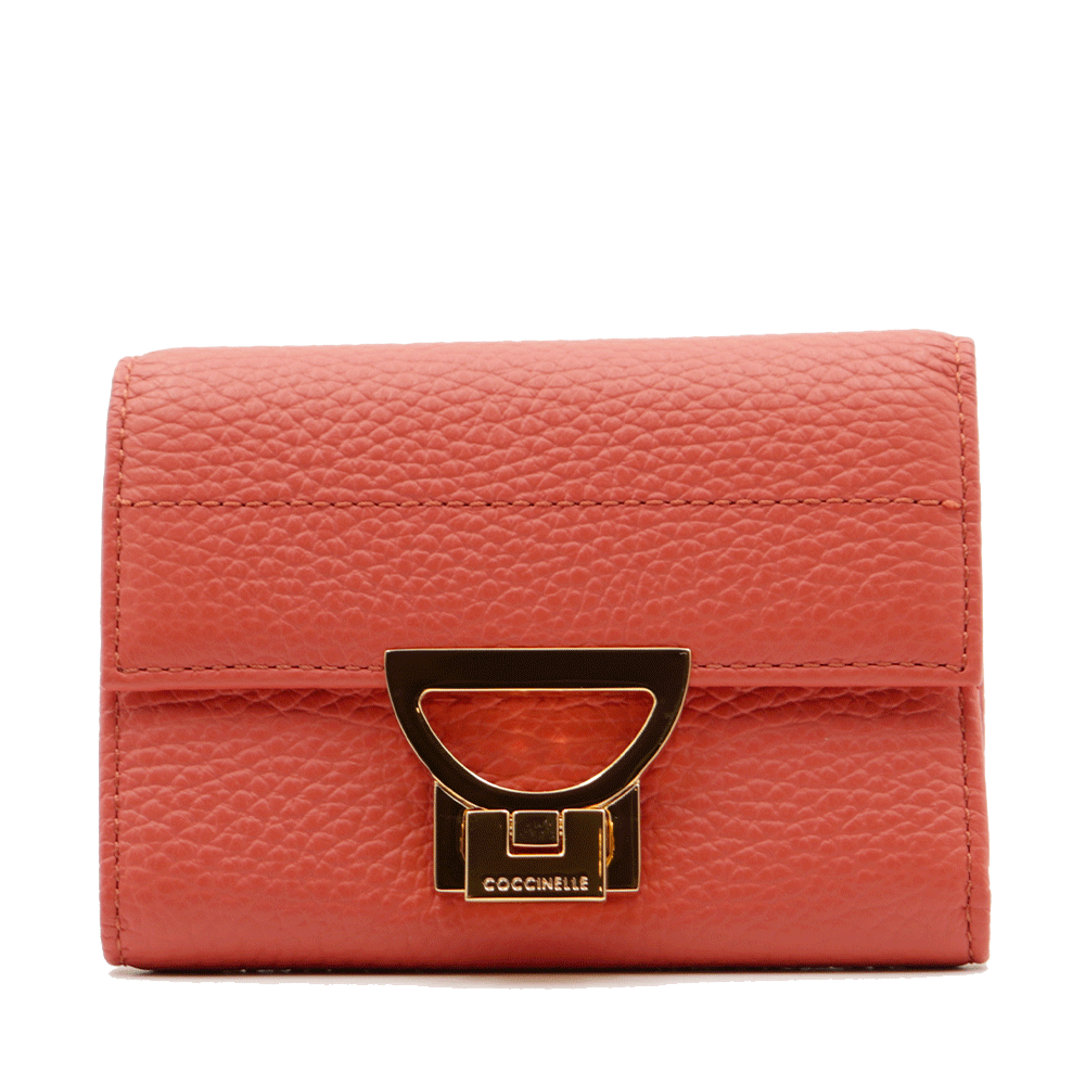 Portafoglio Donna Misura Piccola COCCINELLE in Pelle Grenadine Red Linea Arlettis