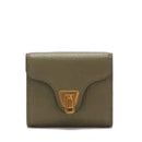 COCCINELLE Damen Kleine Geldbörse aus Leder Laurel Green Beat Soft Line