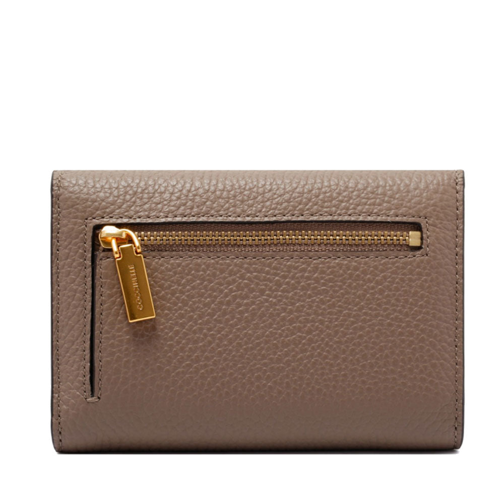 Portafoglio Donna COCCINELLE in Pelle Colore Warm Taupe Linea Beat Misura Piccola