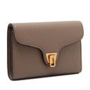 Portafoglio Donna COCCINELLE in Pelle Colore Warm Taupe Linea Beat Misura Piccola