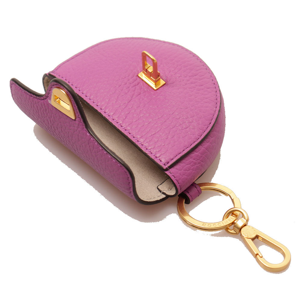 COCCINELLE Damen Leder Schlüsselanhänger, Beat Line, Dahlia Color