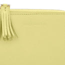 Portafoglio Donna Piatto COCCINELLE in Pelle Colore Lime Wash Linea Tassel