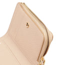 Portafoglio Donna Piatto COCCINELLE in Pelle Colore Powder Pink Linea Tassel