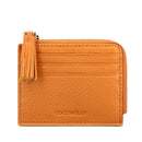 Portacarte Donna COCCINELLE in Pelle Colore Paprika Linea Tassel