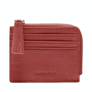 Women's Brandy Leather Card Holder COCCINELLE Tassel