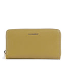 Portafoglio Donna COCCINELLE Zip Around in Pelle Seagrass Linea Metallic Soft