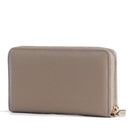 Portafoglio Donna COCCINELLE Zip Around in Pelle Warm Taupe Linea Metallic Soft