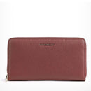 Portafoglio Donna COCCINELLE Zip Around in Pelle Brandy Linea Metallic Soft