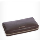 Portafoglio Donna COCCINELLE Zip Around in Pelle Fondant Brown Linea Metallic Soft
