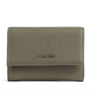 Portafoglio Piccolo COCCINELLE in Pelle Martellata Linea Metallic Soft colore Laurel Green