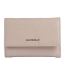Portafoglio Piccolo COCCINELLE in Pelle Martellata Linea Metallic Soft colore Rosette
