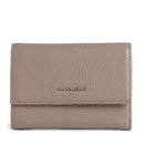 Portafoglio Piccolo COCCINELLE in Pelle Martellata Linea Metallic Soft colore Warm Taupe