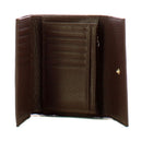 Portafoglio Piccolo COCCINELLE in Pelle Martellata Linea Metallic Soft colore Fondant Brown
