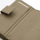 Portafoglio Grande COCCINELLE in Pelle Martellata Linea Metallic Soft colore Laurel Green