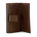 Portafoglio Grande COCCINELLE in Pelle Martellata Linea Metallic Soft colore Fondant Brown