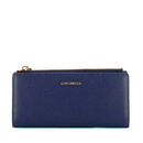 Portafoglio Donna COCCINELLE Sottile in Pelle Royal Blue Linea Metallic Soft
