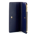 Portafoglio Donna COCCINELLE Sottile in Pelle Royal Blue Linea Metallic Soft