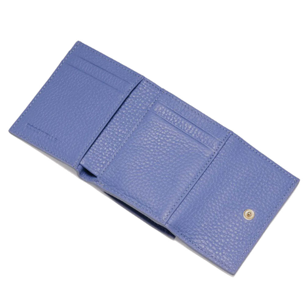 Portafoglio Mini Donna COCCINELLE in Pelle Azul Linea Metallic Soft