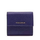 Portafoglio Mini Donna COCCINELLE in Pelle Royal Blue Linea Metallic Soft