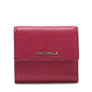Portafoglio Mini Donna COCCINELLE in Pelle Sangria Linea Metallic Soft