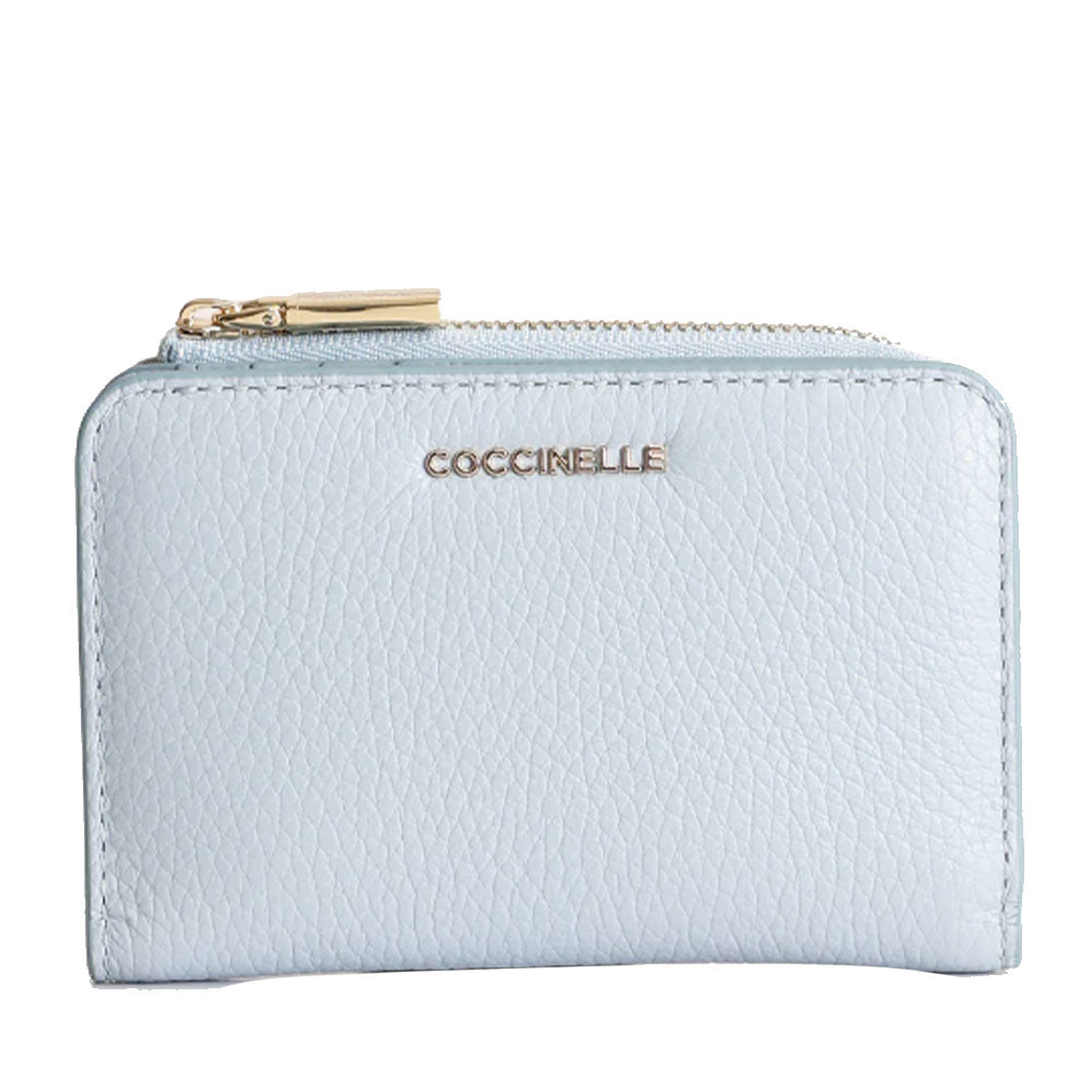 COCCINELLE METALLIC SOFT LINIE
Mini Leder KreditKartenetui in der Farbe Mist Blue