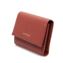 Women's Brandy Leather Wallet COCCINELLE Metallic Soft Small Size