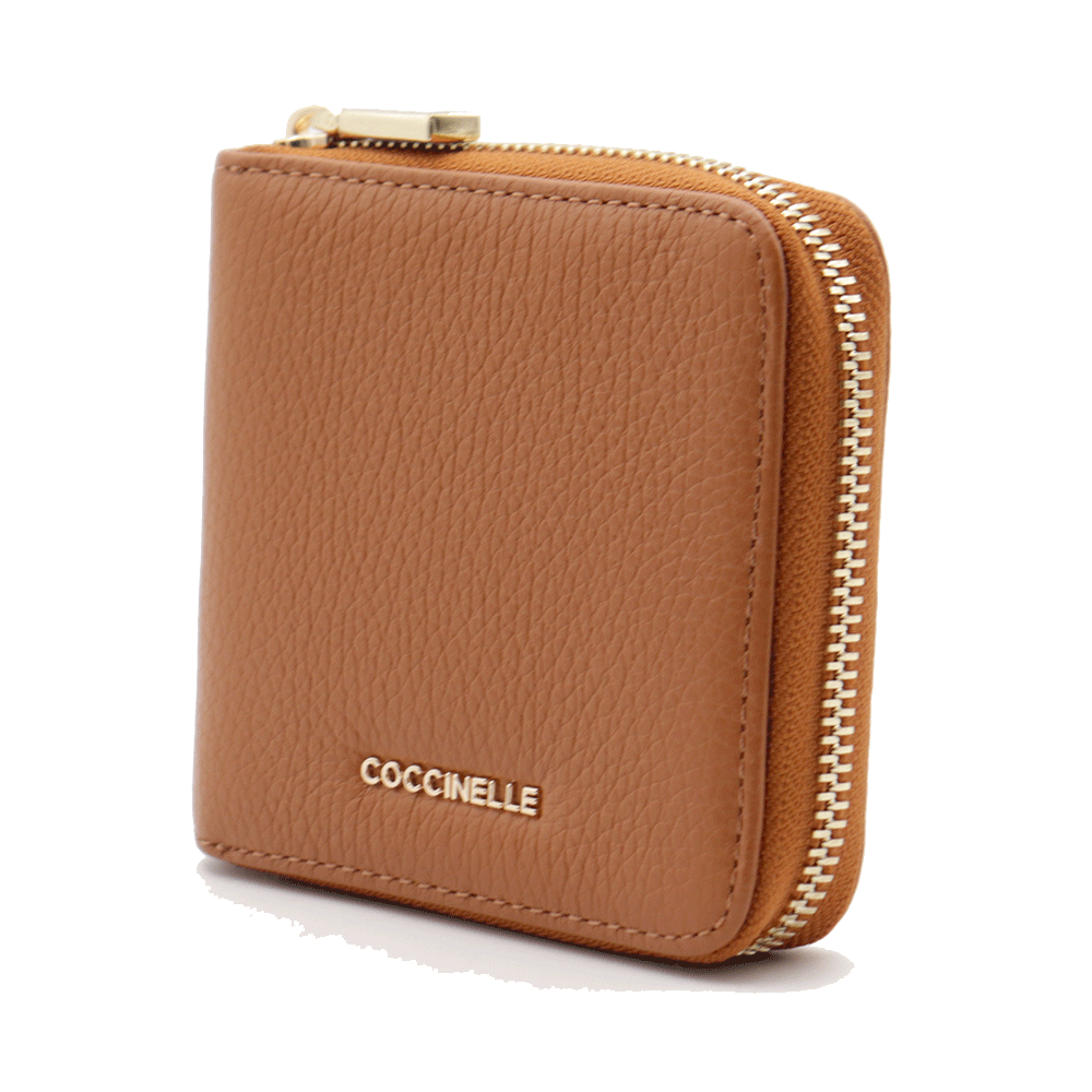 Portafoglio Donna Orizzontale COCCINELLE in Pelle Cuir Linea Metallic Soft