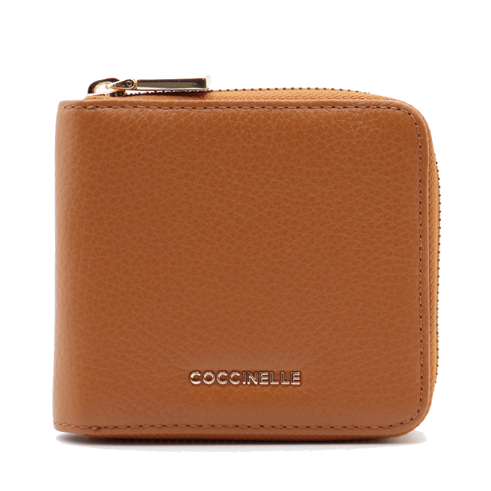 Portafoglio Donna Orizzontale COCCINELLE in Pelle Cuir Linea Metallic Soft