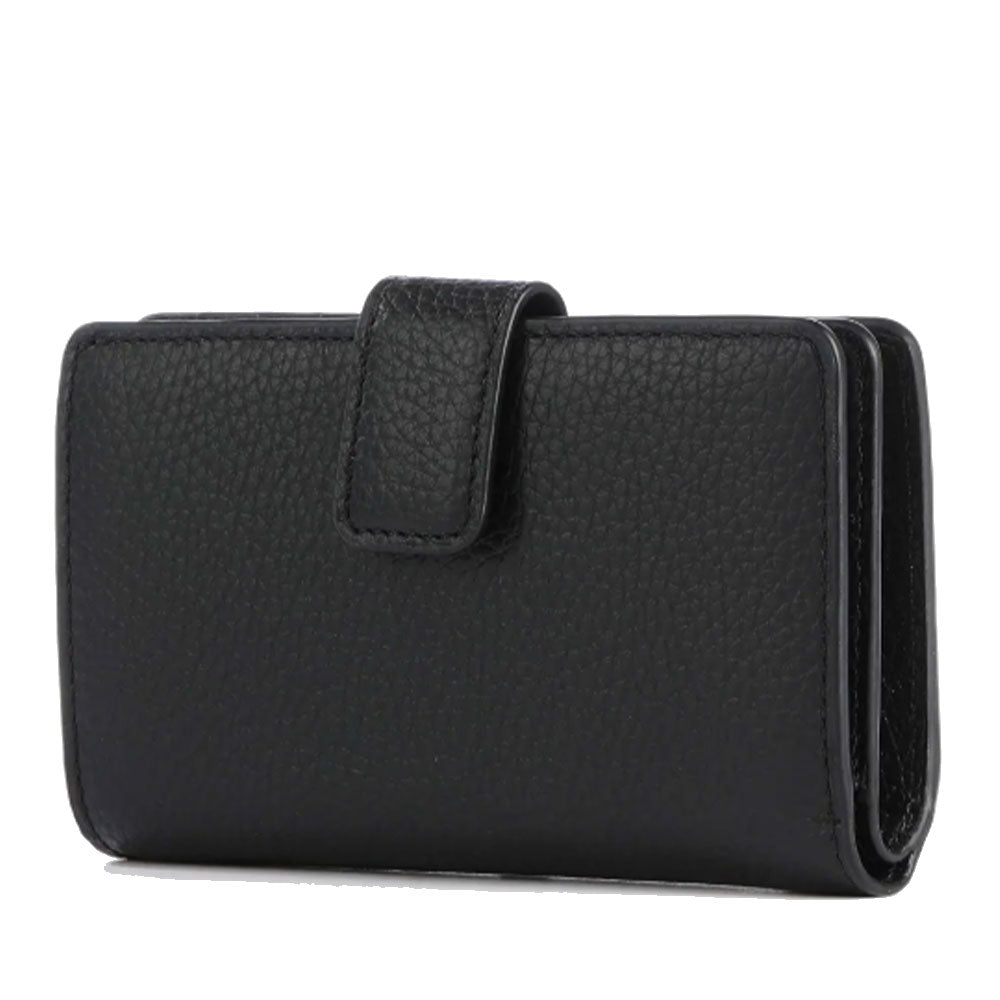 COCCINELLE Metallic Soft Linie
Damen Geldbörse aus schwarzem Leder 