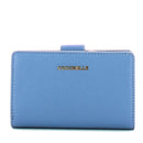 COCCINELLE Damen Geldbörse aus Leder Farbe Azul Metallic Soft Line