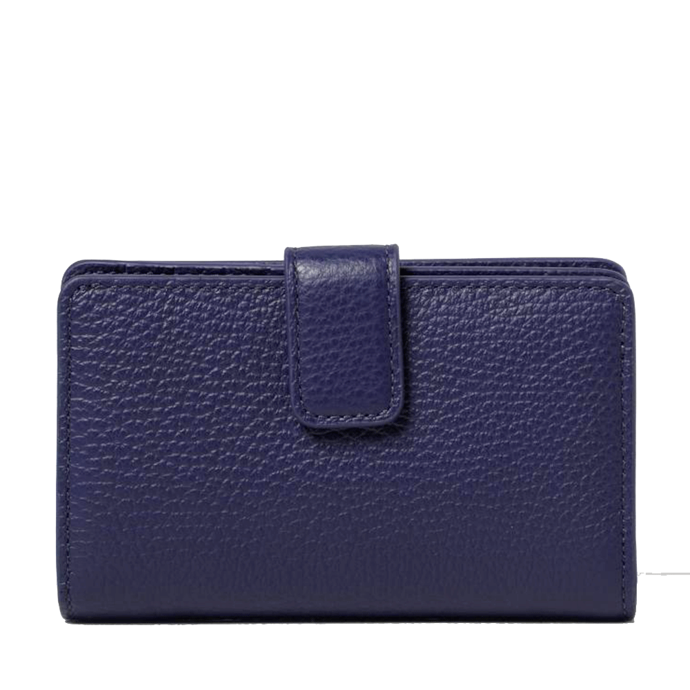 Portafoglio Donna COCCINELLE in Pelle Colore Royal Blue Linea Metallic Soft
