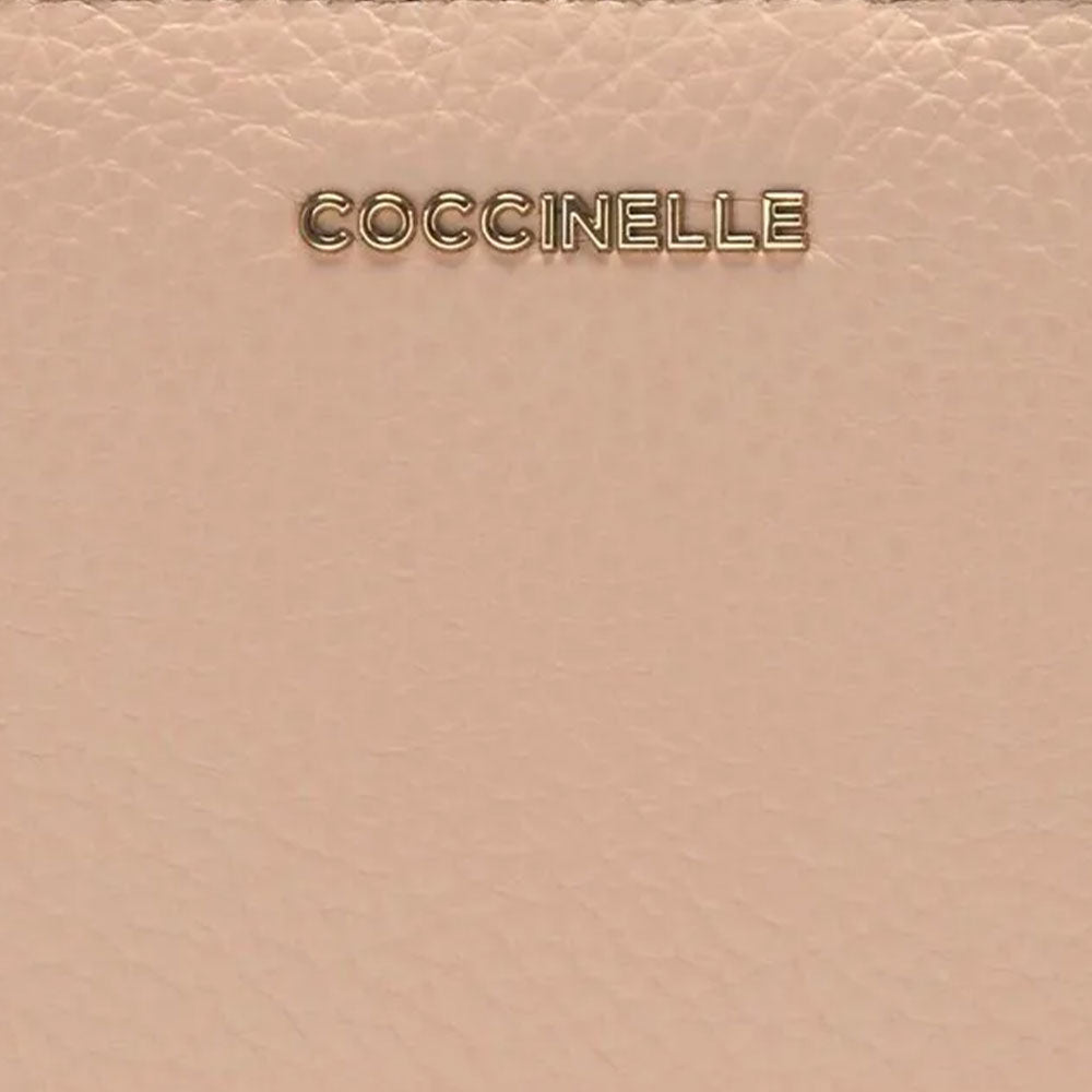 Portafoglio Donna COCCINELLE in Pelle Colore Rosette Linea Metallic Soft