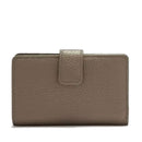 COCCINELLE Damen Geldbörse aus Leder Warm Taupe Metallic Soft Line