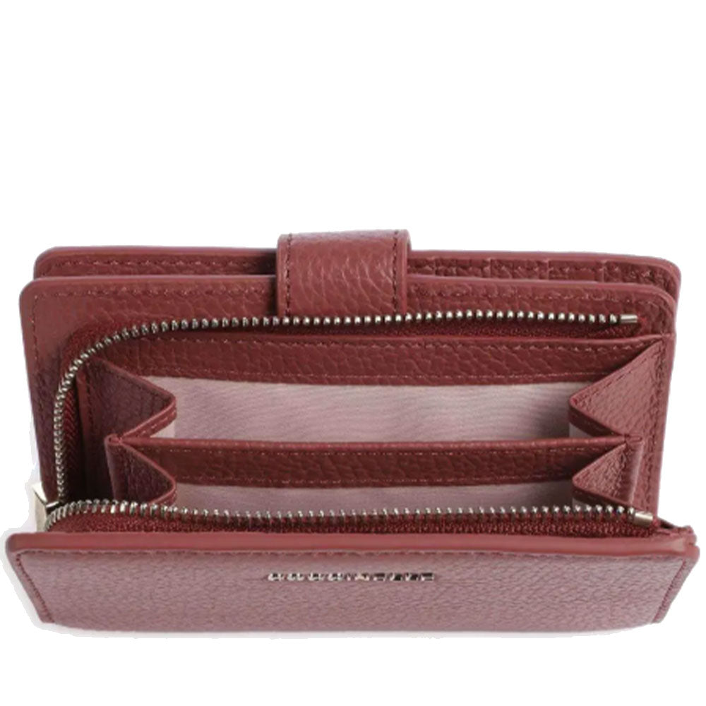 Portafoglio Donna COCCINELLE in Pelle Colore Brandy Linea Metallic Soft