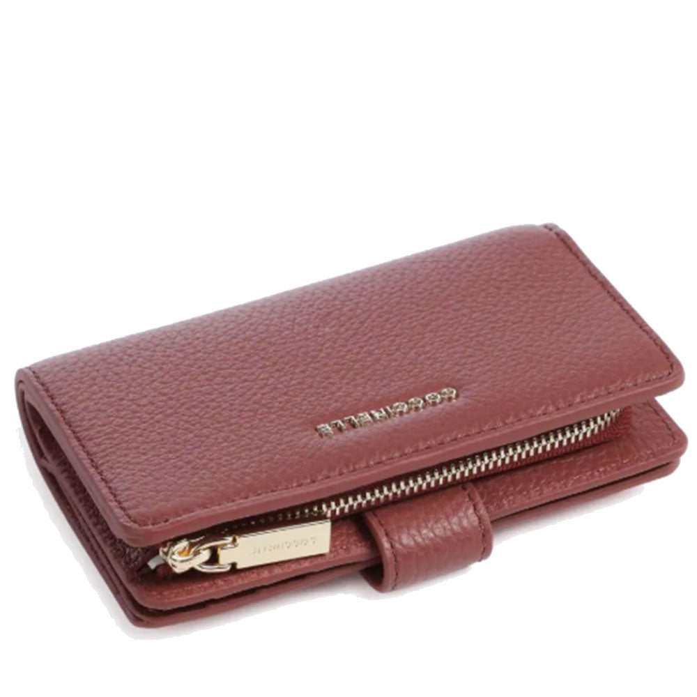Women's Brandy Leather Wallet COCCINELLE Metallic Soft