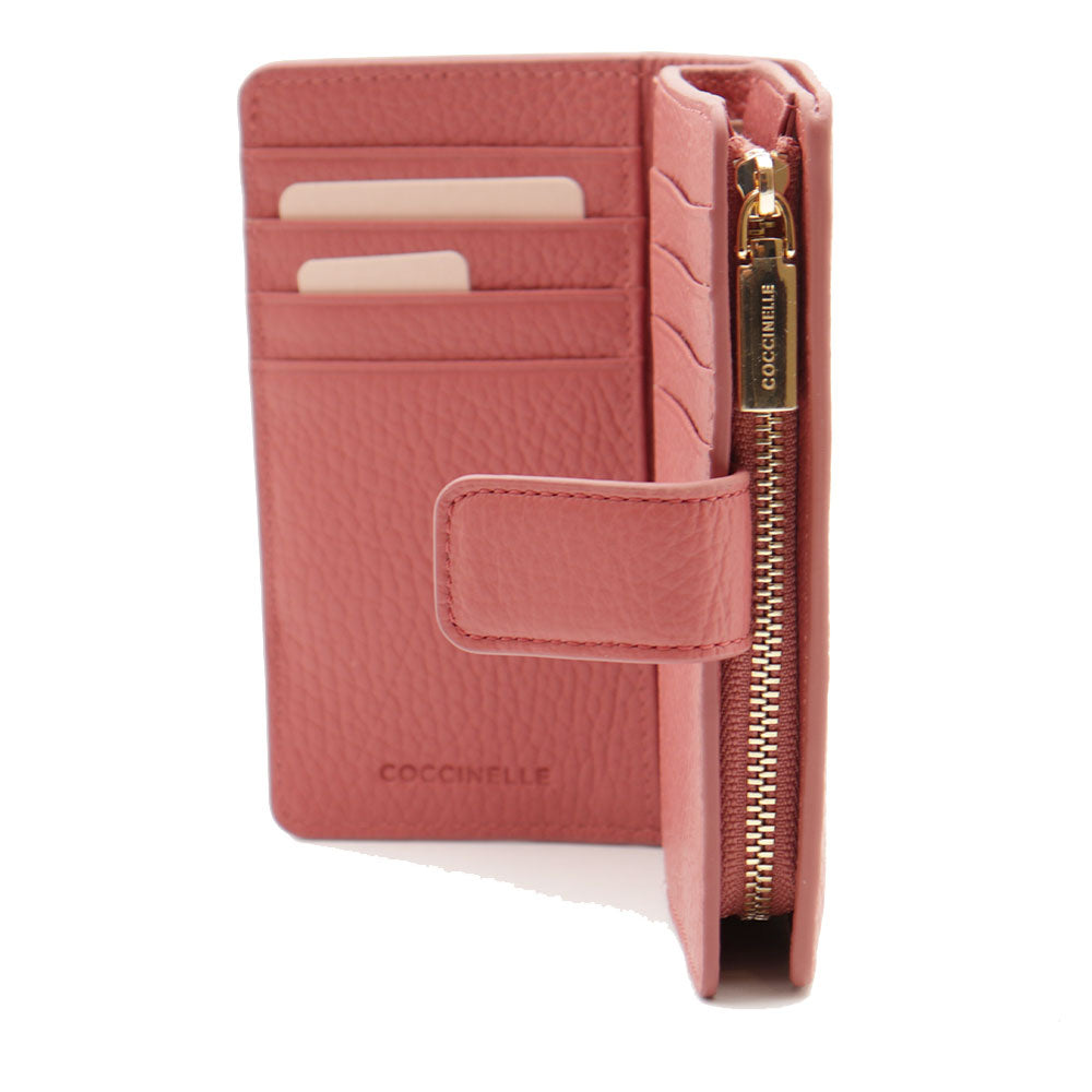 Portafoglio Donna COCCINELLE in Pelle Colore Pot Linea Metallic Soft
