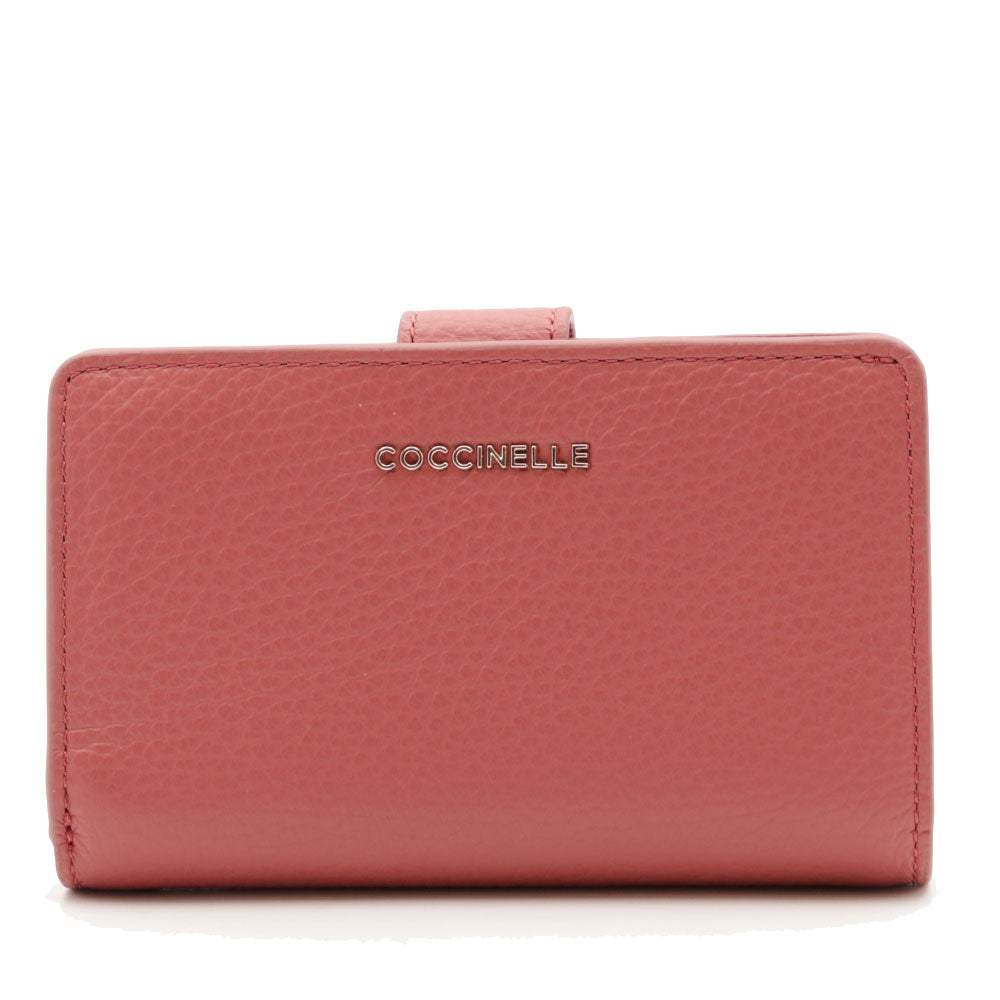 Portafoglio Donna COCCINELLE in Pelle Colore Pot Linea Metallic Soft