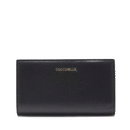 Portafoglio Donna COCCINELLE in Pelle Colore Nero Linea Metallic Soft Medium