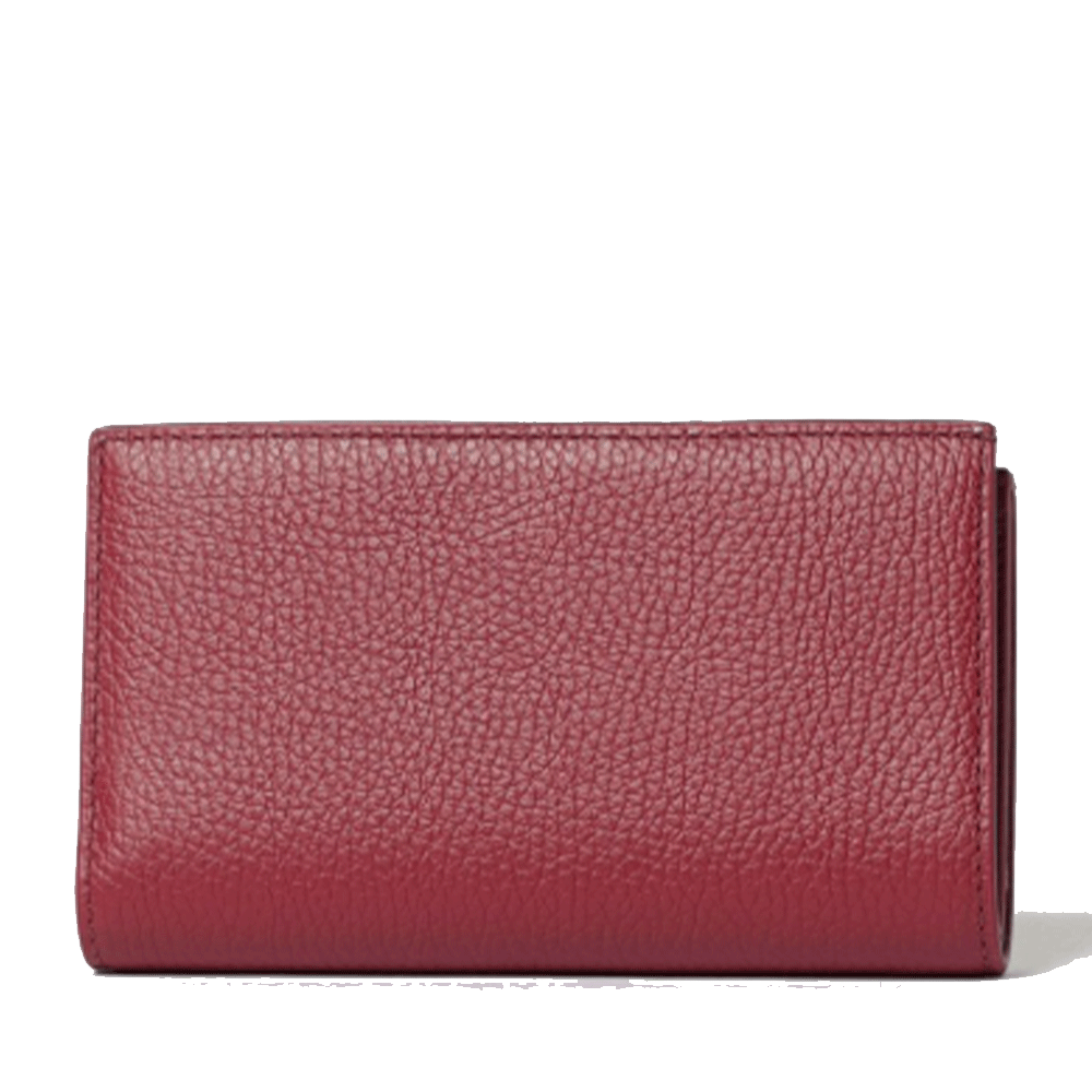 Portafoglio Donna COCCINELLE in Pelle Colore Ribes Linea Metallic Soft Medium