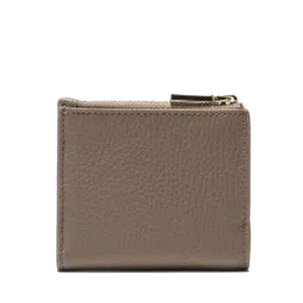 Portafoglio Donna Mini COCCINELLE in Pelle Colore Warm Taupe Linea Metallic Soft