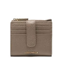 Portafoglio Donna Mini COCCINELLE in Pelle Colore Warm Taupe Linea Metallic Soft