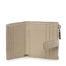 Damen-Mini-Geldbörse COCCINELLE aus Leder in Sandshell Modell Metallic Soft